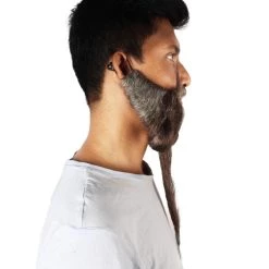 Men's Handlebar Human Hair Mustache | Brown Facial Hair | HPO