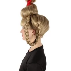 HPO Adult Women's Christmas Classic Story Character Wigs With Bending Braids