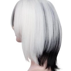 HPO Ms. Spot Womens Wig | Black & White Cosplay Wig | Premium Breathable Capless Cap