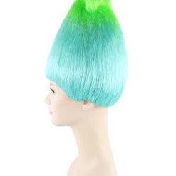 BC SALE Bluish Green Troll Wigs | Cosplay Trolls Wig | Premium Breathable Capless Cap