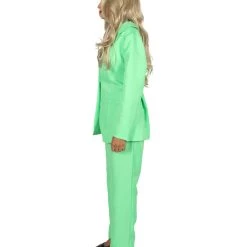 HPO Adult Women's EXCLUSIVE! Deluxe Singer Party Suit Costume | Lt. Green Cosplay Costume