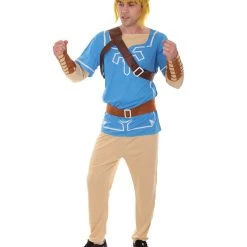 HPO Adult Men's Adventure Gaming Costume | Wild Blue Cosplay Costume