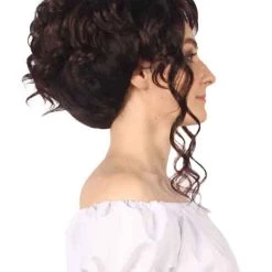 BC Swept Up Step SIster | Women's Brown Color Curly Shoulder Length Trendy Swept Up Step SIster Wig