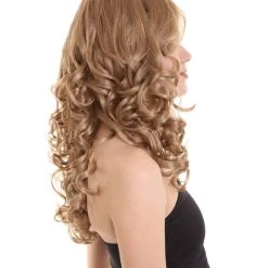 HPO Womens 70's Golden Wig | Golden Brown Vintage Wigs | Premium Breathable Capless Cap