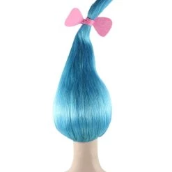 HPO Unisex Dwarf Wig | Tall Blue Wig | Premium Breathable Capless Cap Women's