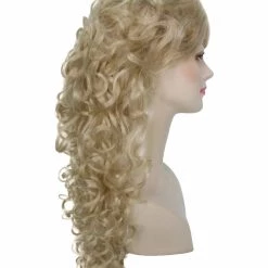 BC Adult Women's Blonde Color Curly Medium Length Trendy Wig