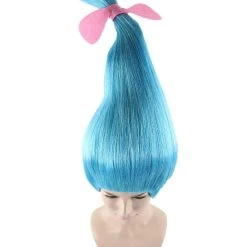HPO Unisex Dwarf Wig | Tall Blue Wig | Premium Breathable Capless Cap Women's