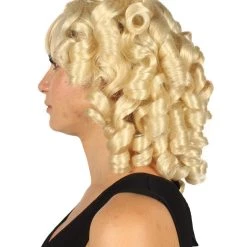 HPO Womens Colonial Lady Wig | Blonde Historical Wigs | Premium Breathable Capless Cap Women's