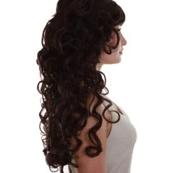 BC Adult Women's Brown Color Curly Medium Length Trendy Wig