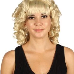 HPO Womens Colonial Lady Wig | Blonde Historical Wigs | Premium Breathable Capless Cap Women's