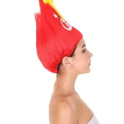 HPO Red Christmas Tree Unisex Wig | Merry Christmas Celebration Wig | Premium Breathable Capless Cap