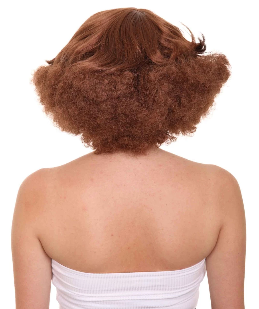 HPO Women's 1920's Hollywood Starlet Womens Wig | Brown Vintage Wig | Premium Breathable Capless Cap