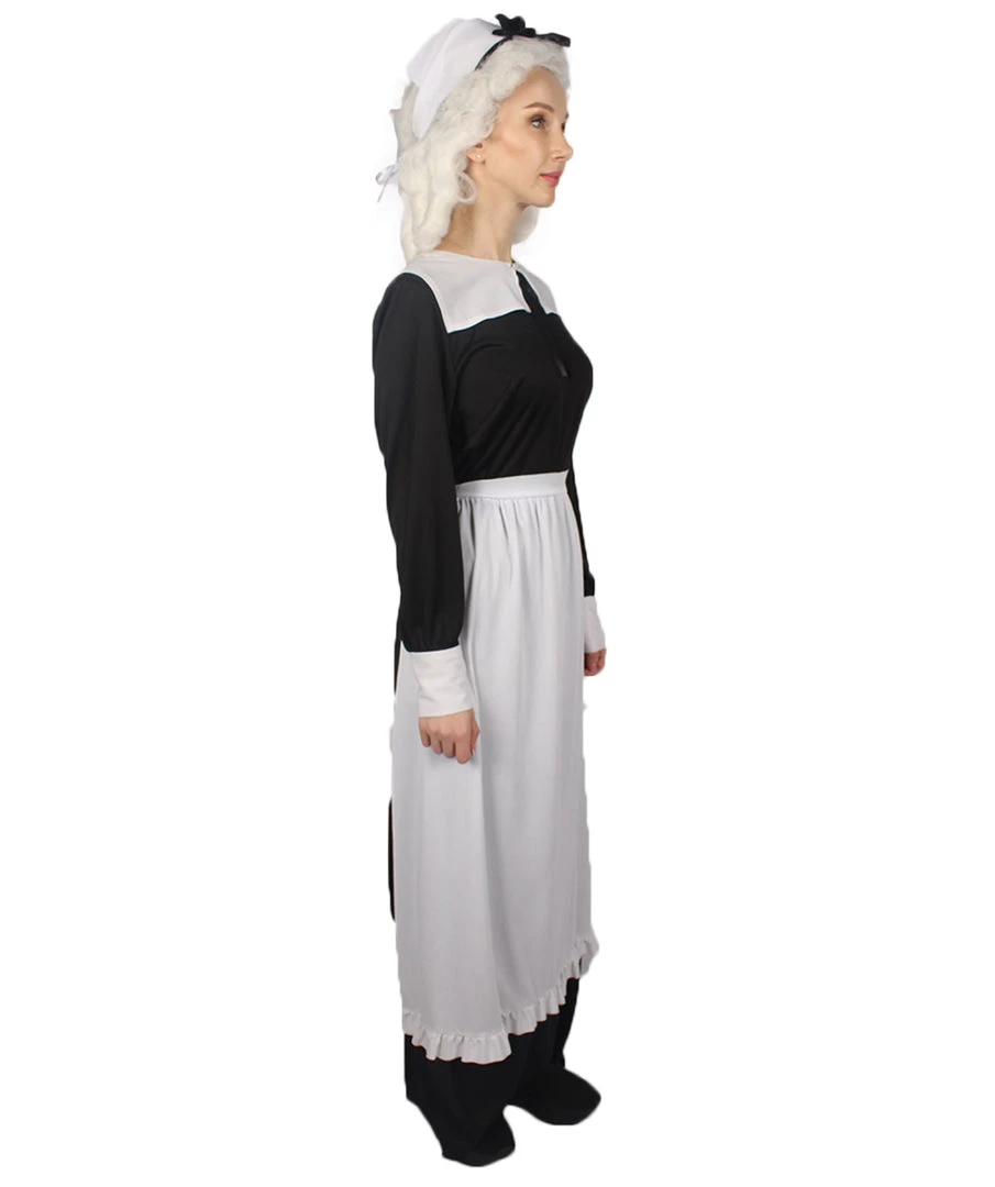 HPO Adult Women's Pilgrim Costume | Black Cosplay Costume
