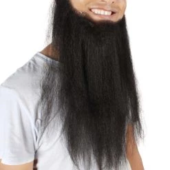 HPO Men's Long Beard Set | Black Cosplay Facial Hair