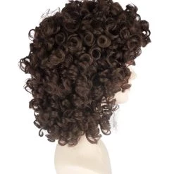 HPO Men's Womens Medium Curly Olympian Lady Wigs Collections | Cosplay Halloween Wigs | Premium Breathable Capless Cap