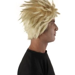 HPO Adult Men's Japanese Superhero Manga Blonde Spiky Wig