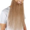 HPO Men's Chin Curtain Style Long Beard Set | Brown Cosplay Beard