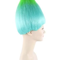 BC SALE Bluish Green Troll Wigs | Cosplay Trolls Wig | Premium Breathable Capless Cap