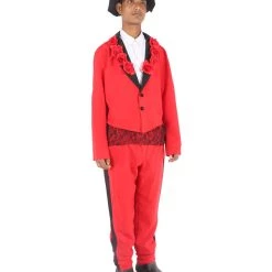 HPO Adult Men's Day Of The Dead Senor Horror Costume | Red Halloween Costume