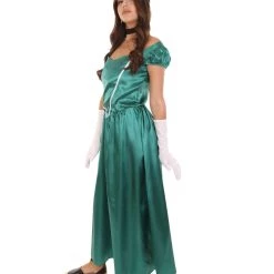HPO Adult Women's Aristocrat Socialite Dress 20s Costume | Dark Green Cosplay Costume