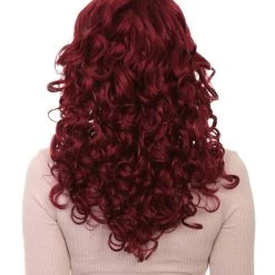 HPO Silver Screen Sensation Womens Red Adult Wig | Movie Character Cosplay Halloween Wig | Premium Breathable Capless Cap