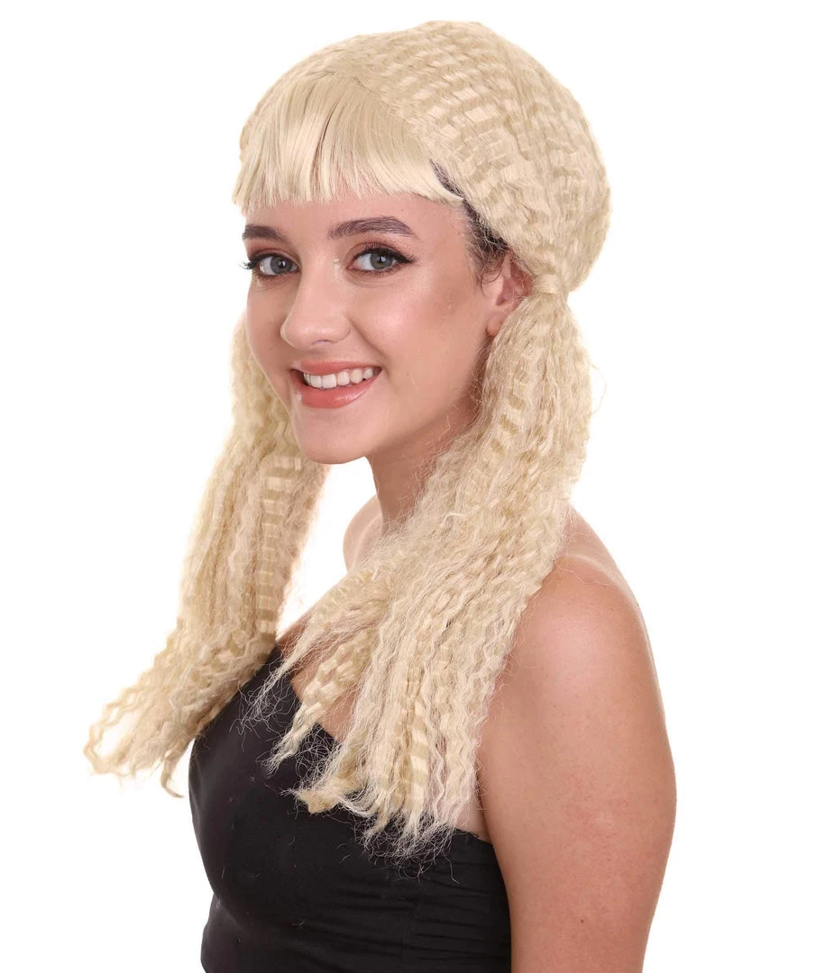 HPO Women's Doll Womens Wig | Fancy Party Event Ready Halloween Wig | Premium Breathable Capless Cap