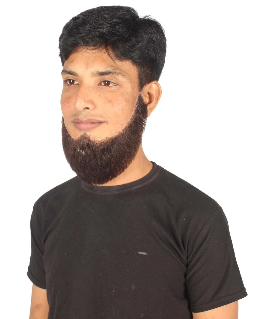 HPO Adult Men's Chin Curtain Style Long Beard Set