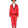 HPO Adult Men's Day Of The Dead Senor Horror Costume | Red Halloween Costume