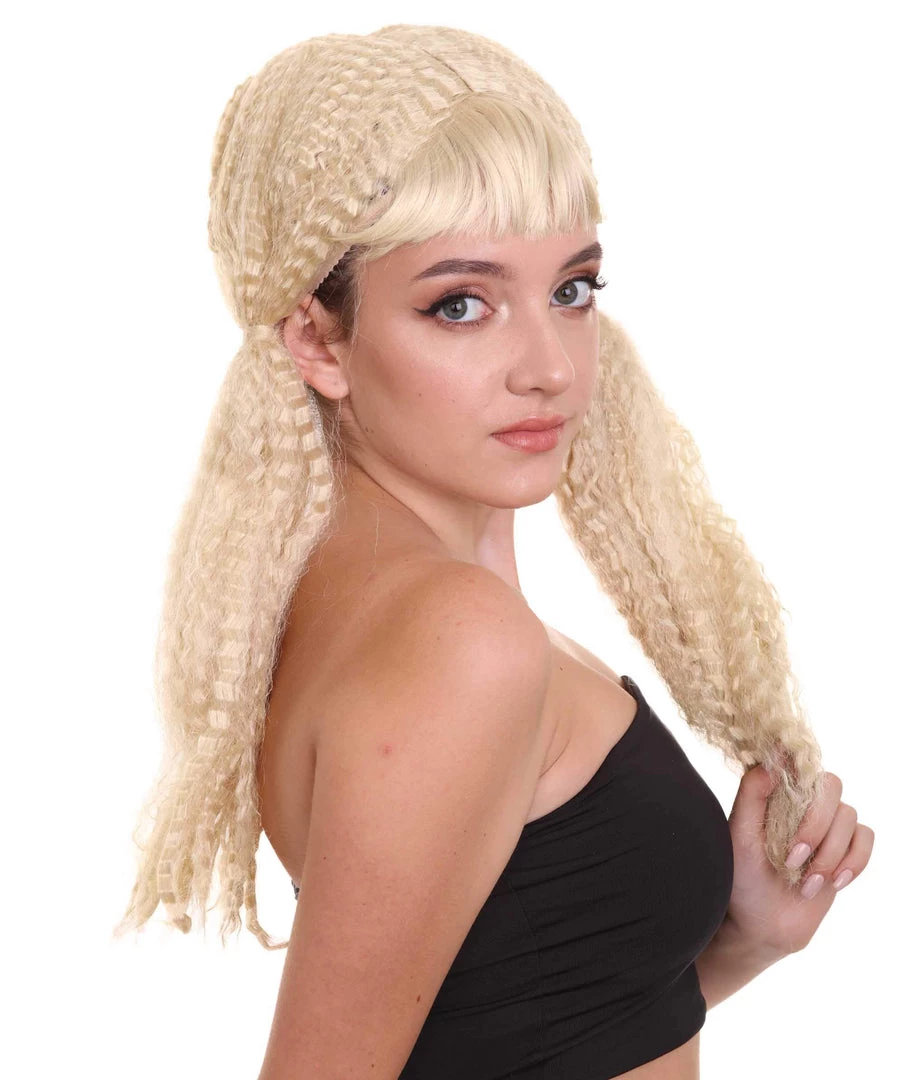HPO Women's Doll Womens Wig | Fancy Party Event Ready Halloween Wig | Premium Breathable Capless Cap