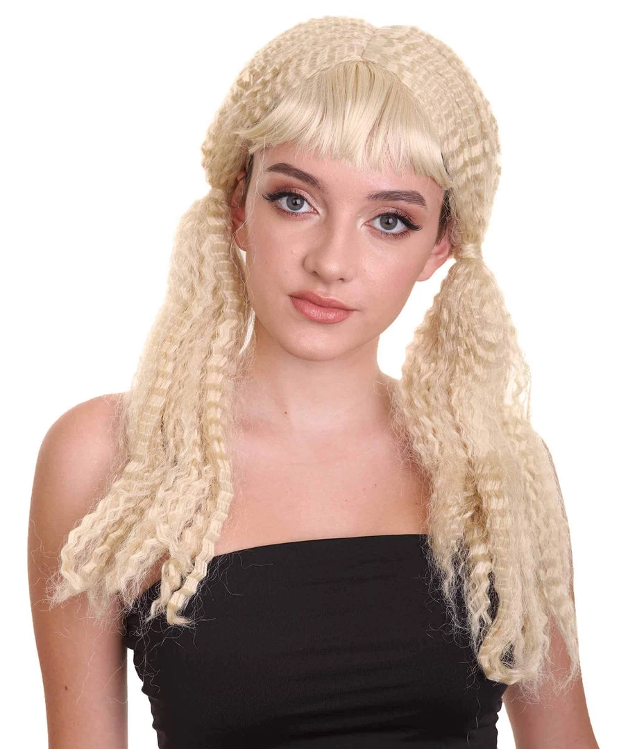 HPO Women's Doll Womens Wig | Fancy Party Event Ready Halloween Wig | Premium Breathable Capless Cap