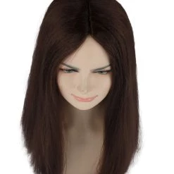 HPO Womens Brown Witch Wig | Horror Character Cosplay Halloween Wig | Premium Breathable Capless Cap