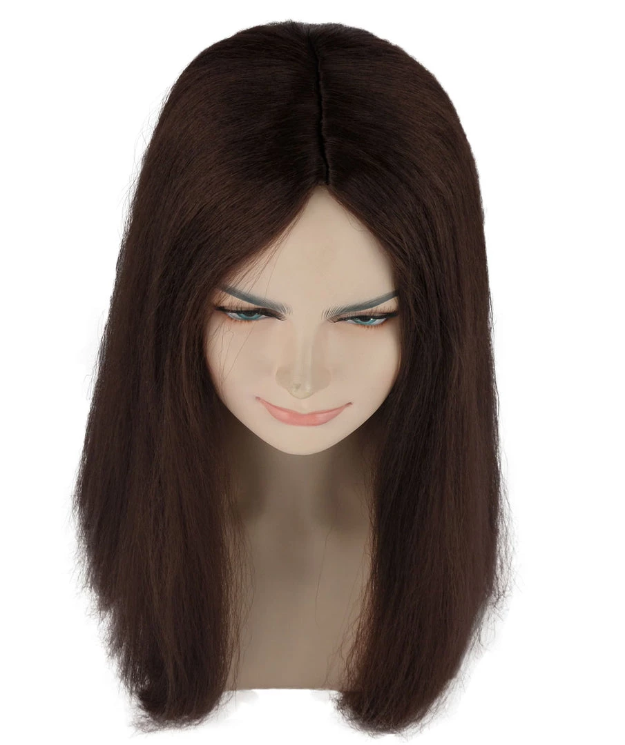 HPO Womens Brown Witch Wig | Horror Character Cosplay Halloween Wig | Premium Breathable Capless Cap