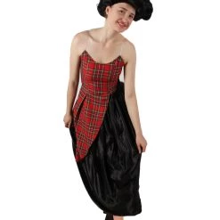 HPO Adult Women’s Christmas Movie Red Black Tartan Checked Couture Costume Men's