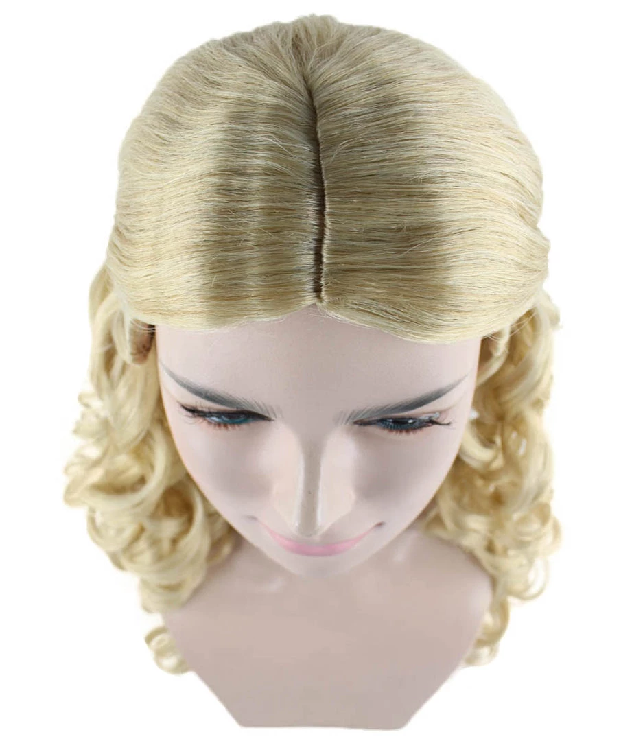 HPO Men's Medieval Princess Womens Wig | TV/Movie Blond Royal Wig | Premium Breathable Capless Cap