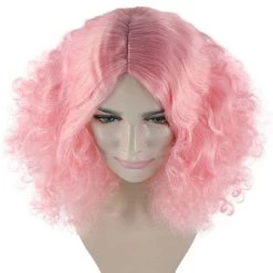 HPO Womens Candy Girl Curly Wig | Cosplay Halloween Wig | Premium Breathable Capless Cap Men's