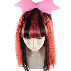 HPO Men's Monster Womens Wig | Horror Long Curly Wig | Premium Breathable Capless Cap