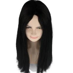HPO Black Witch Womens Wig | Long Horror Cosplay Halloween Wig | Premium Breathable Capless Cap