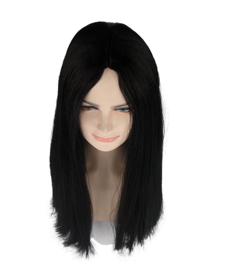 HPO Black Witch Womens Wig | Long Horror Cosplay Halloween Wig | Premium Breathable Capless Cap