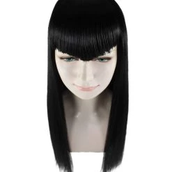 HPO Vampire Black Mens Wig | Horror Sexy Cosplay Party Halloween Wig | Premium Breathable Capless Cap Men's