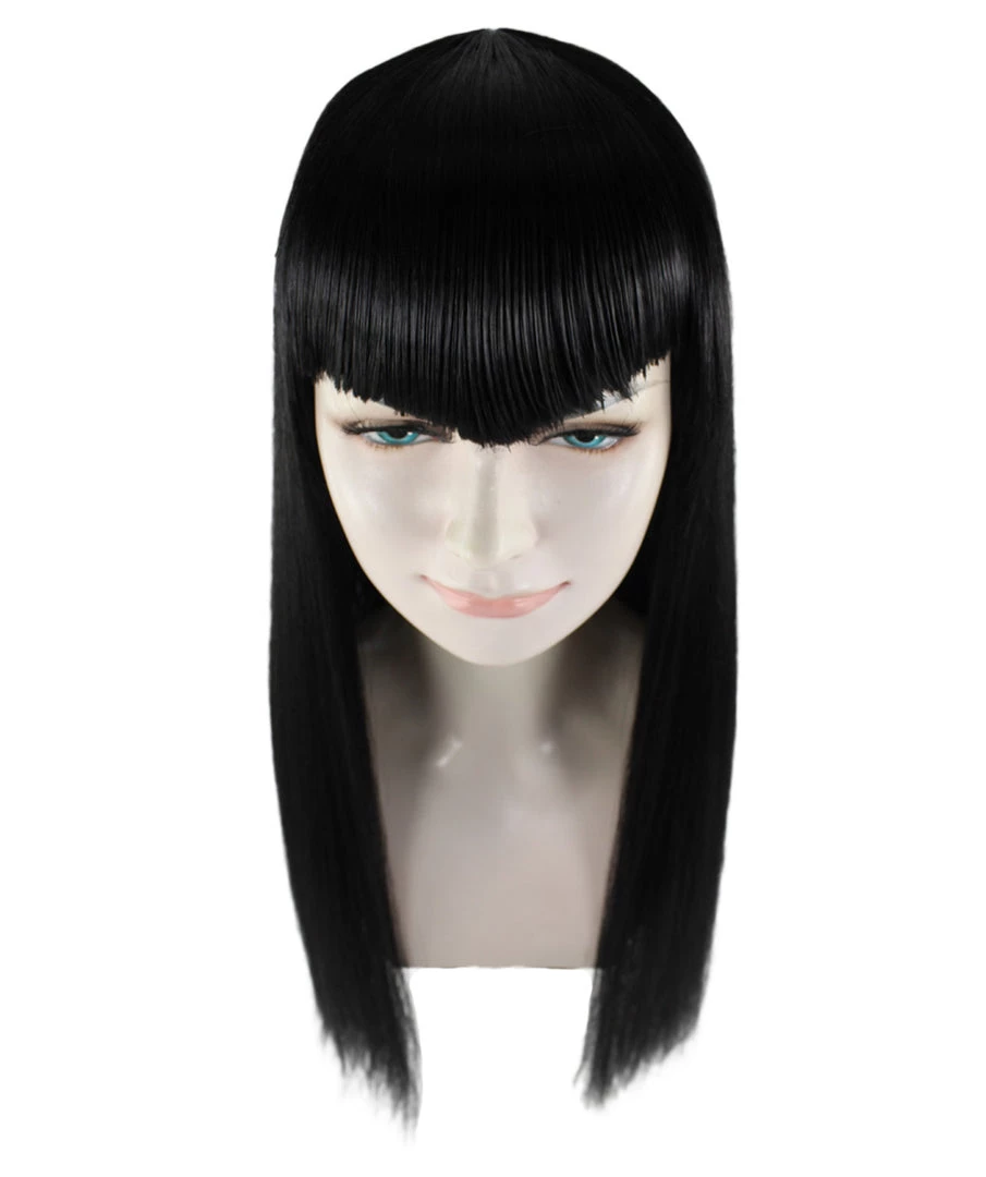HPO Vampire Black Mens Wig | Horror Sexy Cosplay Party Halloween Wig | Premium Breathable Capless Cap Men's