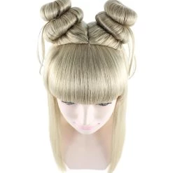 HPO Women's Asian Princess Wig | Blonde Cosplay Wigs | Premium Breathable Capless Cap