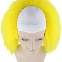 HPO Men's Half Bald Head Funny Men Wig Collections