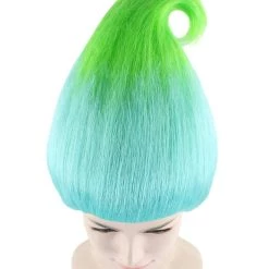BC SALE Bluish Green Troll Wigs | Cosplay Trolls Wig | Premium Breathable Capless Cap