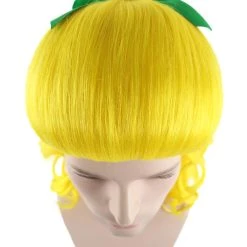 HPO Ugly Sister Women's Fairytale Wig | Yellow Halloween Wig | Premium Breathable Capless Cap