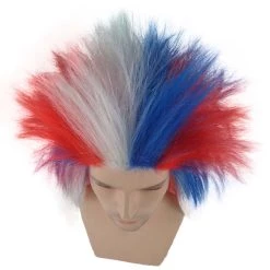 FLAGWIGS Patriotic Crazy Wig | Celebrity Wig | Premium Breathable Capless Cap