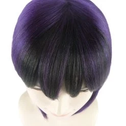 HPO SALE Ghost Of The Shell | Black & Purple Cosplay Wig | Premium Breathable Capless Cap
