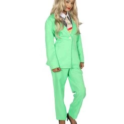 HPO Adult Women's EXCLUSIVE! Deluxe Singer Party Suit Costume | Lt. Green Cosplay Costume