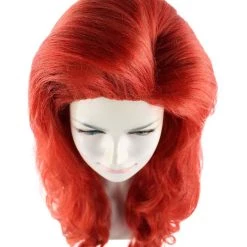 HPO Men's Beauty Womens Wig | Tv/Movie Red Layered Long Wig | Premium Breathable Capless Cap