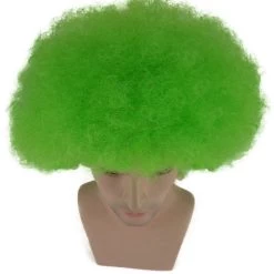 HPO Kids Super Afro Wig | Green Jumbo Cosplay Halloween Wig | Premium Breathable Capless Cap