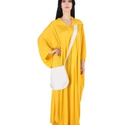 HPO Adult Women's Robe Handmaid With Bag And Bonnet Costume | Orange Cosplay Costume